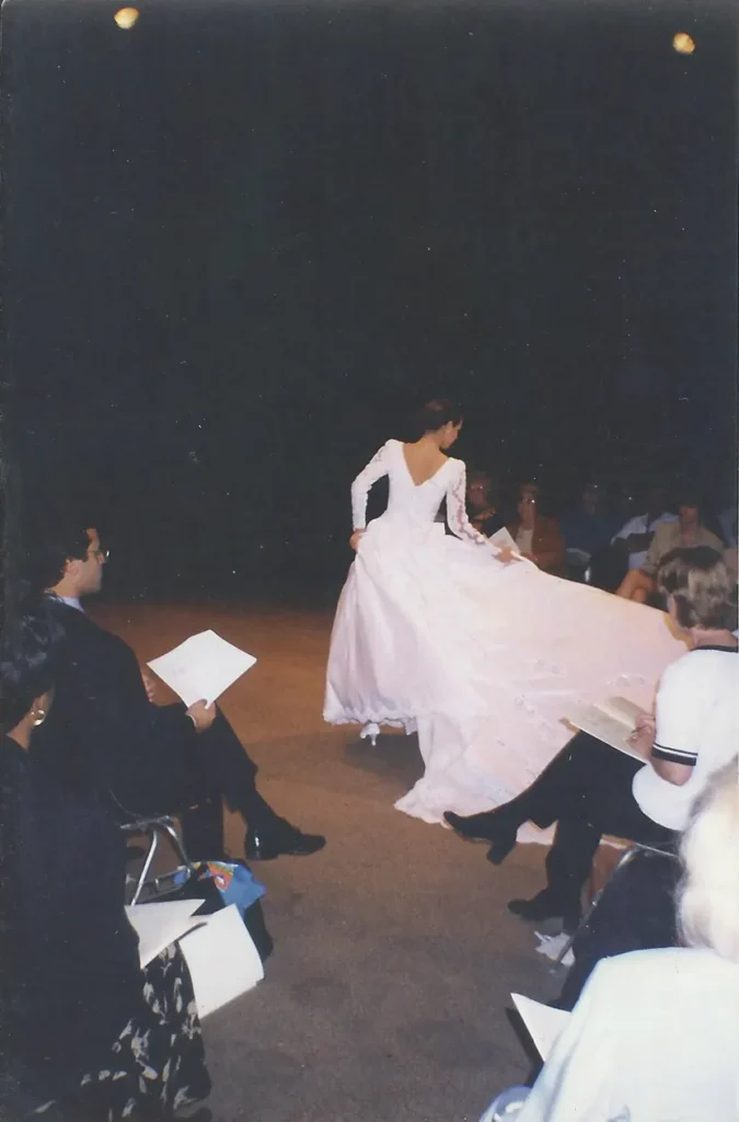 Maria Eugenia en desfile de novia estados unidos 1